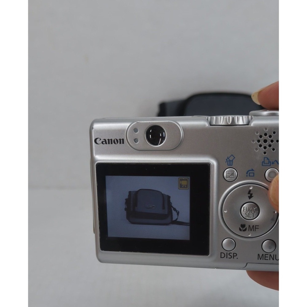 Canon PowerShot A530 Digital Camera Silver 5.0MP 4x Zoom PC1184 & Case TESTED - Picture 3 of 17